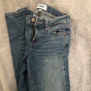 Paige skinny distressed jeans